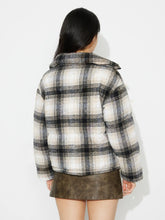 Plaid Zip Up Long Sleeve Jacket OutfitFlow